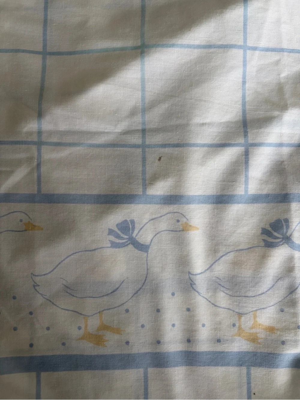 Vintage 1970s/1980s Cannon Monticello Country Cottage Goose King Pillowcase Set
